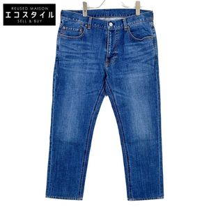 Beams 11-21-0422-791 Blue Cotton Basic Stretch Denim Pants, Size L (Used)