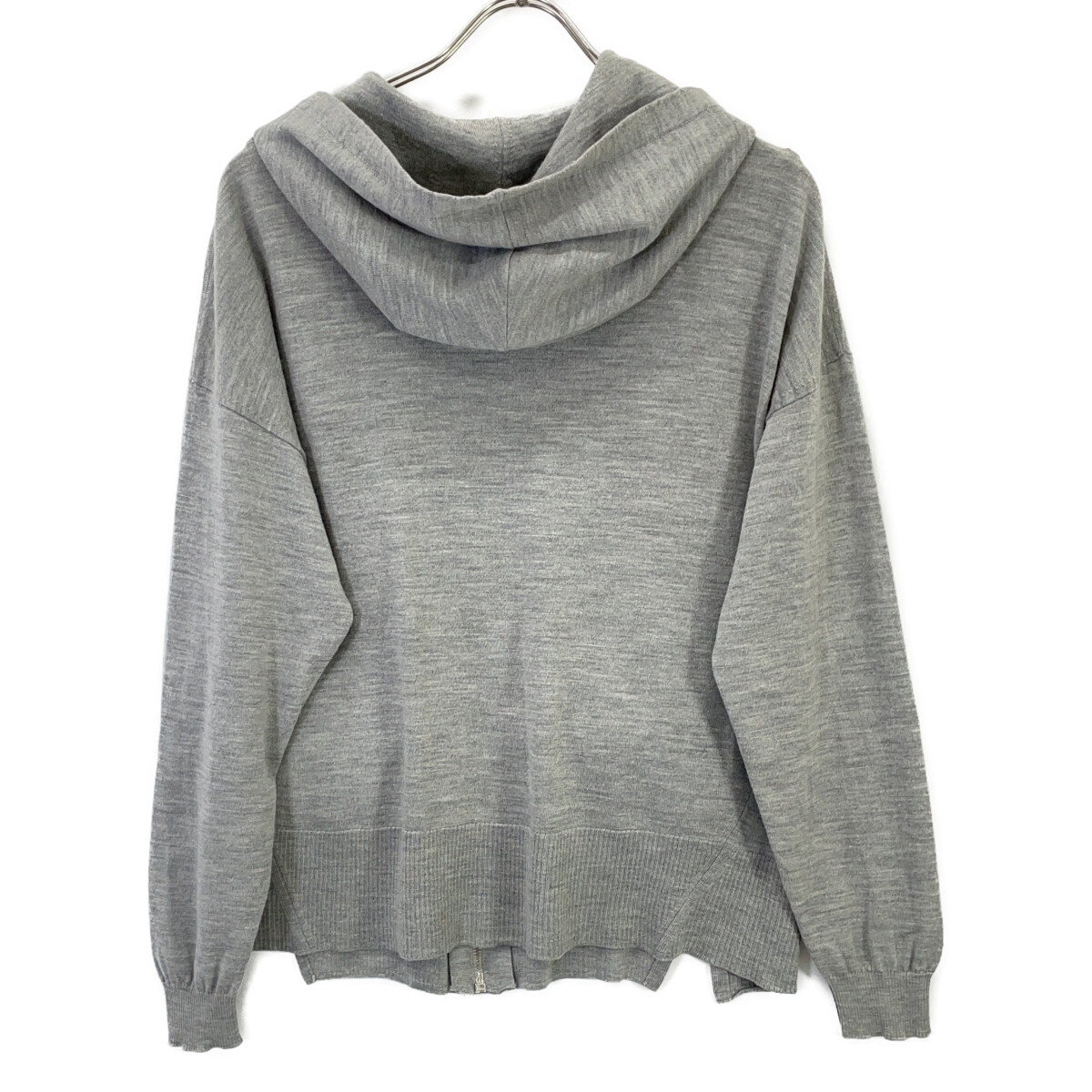 Christian Dior クリスチャンディオール  5E24163AM563 ｸﾞﾚｰ CDﾛｺﾞ金具 ｳｰﾙｼﾙｸ ﾊﾟｰｶｰ 36 クリスチャンディオール 5E24163AM563 ｸﾞﾚｰ CDﾛｺﾞ金具 ｳｰﾙｼﾙｸ ﾊﾟｰｶｰ 36