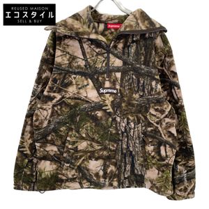 Supreme 25FW REAL Polartec Face Mask Half Zip Hooded Large [Pre-owned]