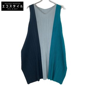 Pleats Please 15SS PP51-JT695 Sleeveless Shirt, Size 3 (Pre-owned)
