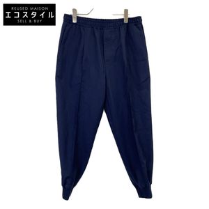 Berluti R23TCU79WDAQ Navy Center Press Easy Jogger Pants, Size 44 (Pre-owned)