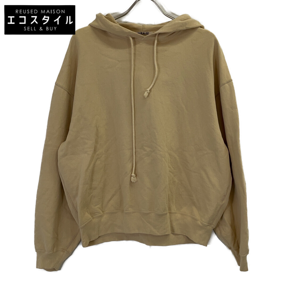 Auralee A25AP01WU Black Light Wool Sweat Half Zip 5[Used] | 日本