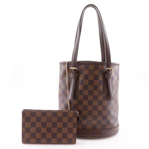 二手LOUIS VUITTON男士托特包 N42240,Damier 帆布,2001 年款,棕色,SP1001,肩背包/手提包,A5 尺寸,敞口,女士款