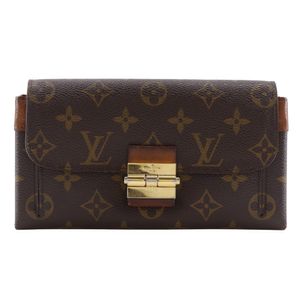 二手LOUIS VUITTONPortefeuille Elysee 長版皮夾 M60361 Monogram 帆布 2012 棕色 ST2152 翻蓋 Portefeuille Elysee 男女通用