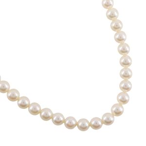 二手女士珍珠項鍊,珍珠直徑6.0-6.4毫米,銀質鑲嵌珍珠,重約22.7克