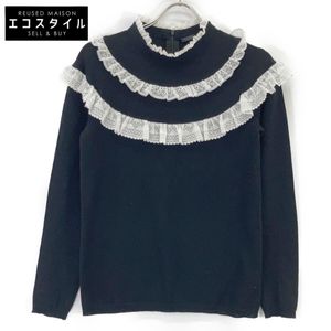Ludlow Black x White Natalie Cashmere x Lace Knit 1 [Used]
