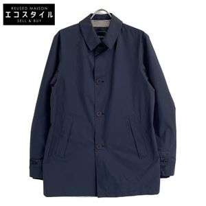 Pre-owned Herno IM00065UL-11124-9201 LAMINAR Navy Gore-Tex Jacket, Size 48