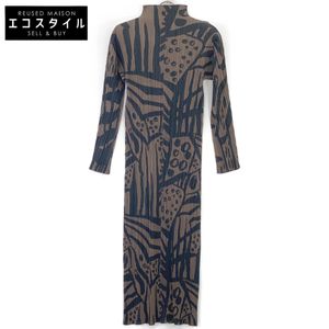 Pleats Please Brown PP33-JH747 Dress, 4 pieces (Used)