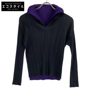 Pleats Please Black/Purple PP93-JK594 Docking Tops 3 [Used]