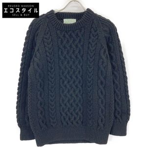 Inverallan Black 1A Wool Crew Neck Knit (No Label) [Used]