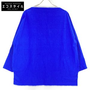 Daniela Gregis Blue Cotton 100% Pullover Overcut Sewn Blouse (Unmarked) [Used]