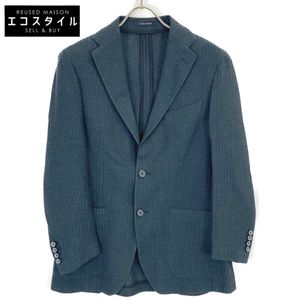 Pre-owned Tagliatore G-DAKAR22K Green Linen Cotton 2B Tailored Jacket, Size 44