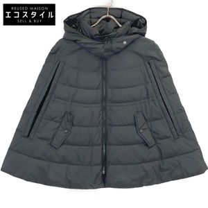 Theory Luxe 03-3409605 23AW Black Hooded Cape Down Coat Poncho Size 38 [Pre-owned]