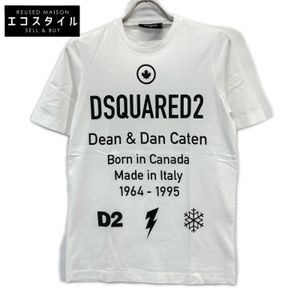 Dsquared White Logo Print T-Shirt, Size XS (Pre-owned)