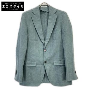 Tomorrowland Pilgrim Blue Cross-Ply Tailored Jacket, Size 46 (Pre-owned)