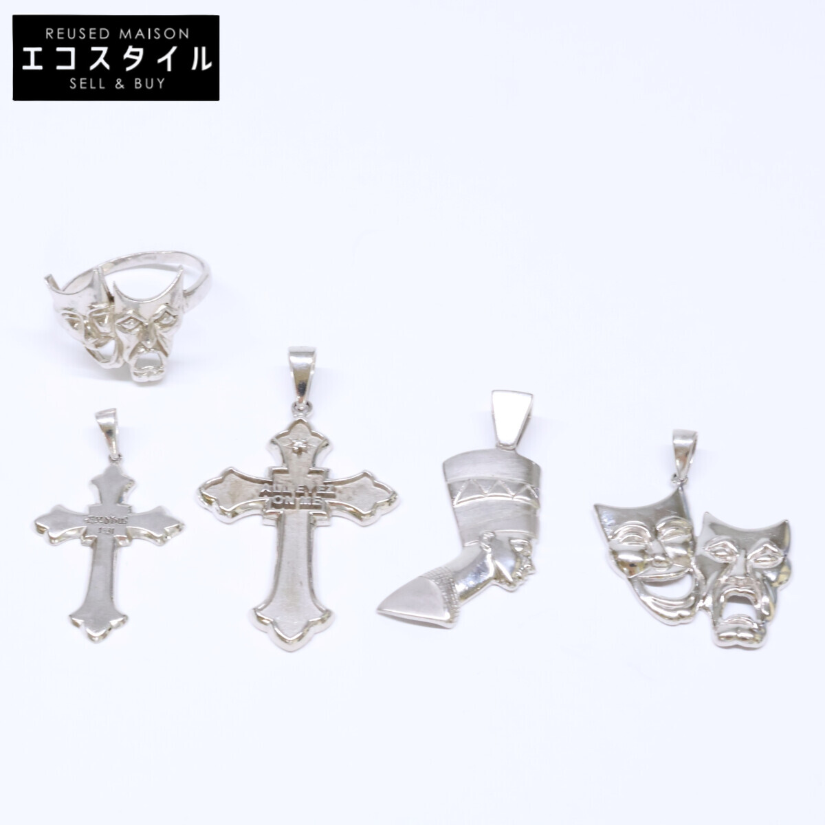 AVALANCHE 925 2PAC Tattoo Series Pendant top& Ring Set of 5(Pre