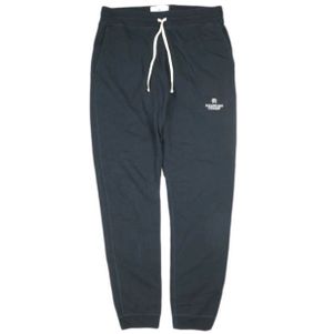 Pre-owned REIGNING CHAMP Made in Canada, Japan Exclusive EMB. SLIM SWEAT PANTS MIDWEIGHT TERRY with logo embroidery. Midweight terry slim sweatpants, size L, navy. Fleece lining. Product code: 21030071023930.