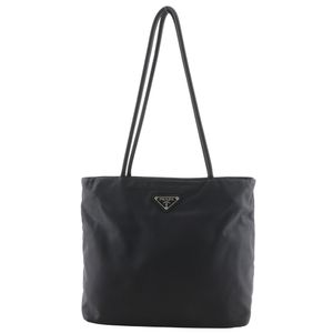 二手 Prada B7352 黑色尼龙托特包。单肩/手提包，A5 尺寸，拉链款。女士款。