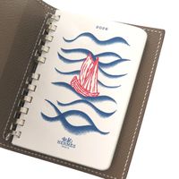 全新未使用愛馬仕 PM 愛普生皮革記事本封套 W 印章 (2024) 0152 [二手] 愛馬仕