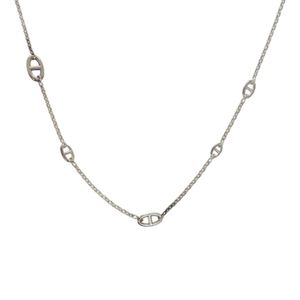 Excellent condition Hermès Chaine d'Ancre silver 925 necklace 1411 [Pre-owned] HERMES
