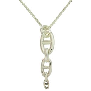 Excellent condition Hermès Chaine d'Ancre Enchaine GM 22AG183617 925 silver necklace 1191 [Pre-owned] HERMES