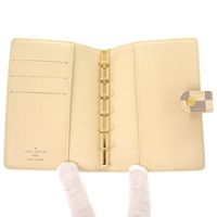 路易威登 Agenda PM Damier Azur R20706 白色筆記本封面 LV 1225 [LOUIS VUITTON] 成色極佳