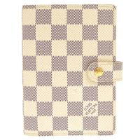 路易威登 Agenda PM Damier Azur R20706 白色筆記本封面 LV 1225 [LOUIS VUITTON] 成色極佳