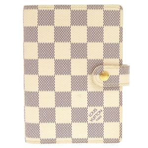 路易威登 Agenda PM Damier Azur R20706 白色筆記本封面 LV 1225 [LOUIS VUITTON] 成色極佳