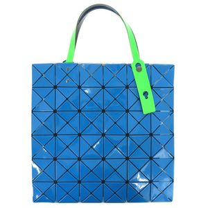 Like new ISSEY MIYAKE BAOBAO BB93-AG613 PVC Polyester Blue/Green Tote Bag, Blue/Green, 0482 [Pre-owned] ISSEY MIYAKE