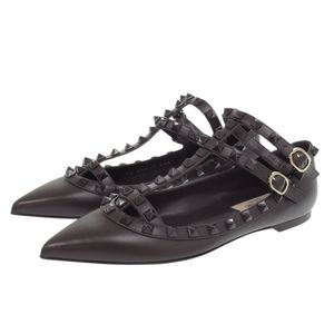 全新 Valentino Garavani Rockstud 尖头高跟鞋，22.5 厘米，ブラウン，2W0S0376，0618 [二手] Valentino Garavani