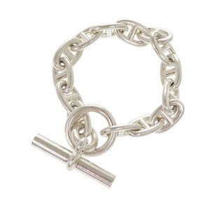 Excellent condition Hermès Chaine d'Ancre MM 14-link Sterling Silver Bracelet 0503 [Pre-owned] HERMES