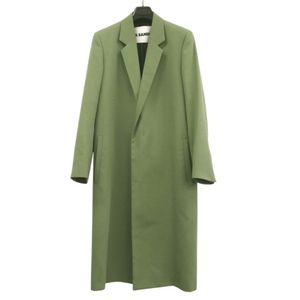 Excellent condition Jil Sander wool chester coat JSMU105101 MU20200021 cupra khaki 1148 [Pre-owned ]