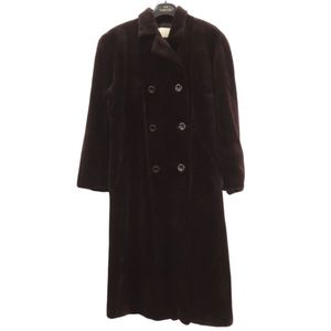 Pre-owned Carven Furs Long Fur Coat 5223/208S, Sheared Mink, Saga Mink Braun, 1234.