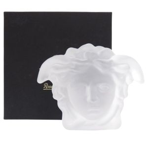 미사용 베르사치 Medusa Lumiere 페이퍼 웨이트 오브제 유리 1304【중고】 VERSACE