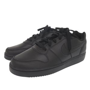 Used Nike Evanon Low AQ1775-003 synthetic leather black sneakers, size 1719.