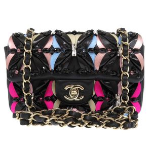 近全新 Chanel 單蓋 Matelasse 20 羊皮黑肩背包 1083 [二手] CHANEL