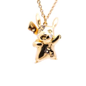Like-new Tiffany & Co. Daniel Arsham Pokémon collaboration Pikachu 18K yellow gold/diamond necklace, 750 yellow gold and diamond jewelry, item number 0087. [Pre-owned] TIFFANY & Co.
