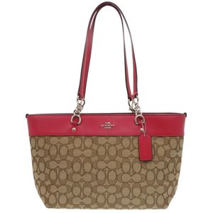 Excellent condition Coach Signature 37118 canvas/leather beige tote bag 0772 [pre-owned] COACH