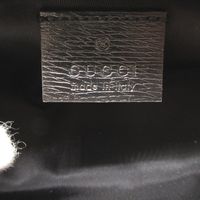 全新未使用 Gucci Herbarium 662130 皮革米黑色鉛筆盒 1564 [二手] GUCCI