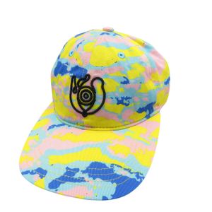Pre-owned LOEWE EYE NATURE baseball cap in multicolor, cotton with silver hardware, Color 0570.