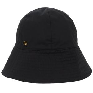 Like new Gucci bucket hat, black polyester, size 0810 [pre-owned] GUCCI