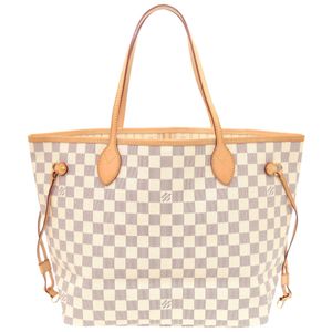Unused Louis Vuitton Neverfull MM Damier Azur N51107 Tote Bag LV 0562 [Pre-owned] LOUIS VUITTON
