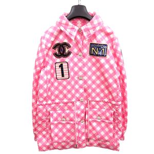 Unused Chanel sequin patch, size 23C, P74093, V65695, size 42, silk, nylon, polyester, pink coat, hoodie, nylon jacket, 1626 [Pre-owned] CHANEL