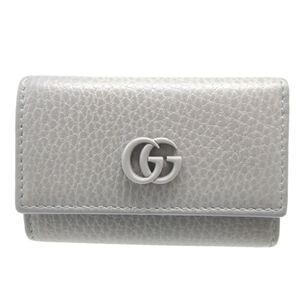 Excellent condition Gucci GG Marmont 456118 leather gray 6-ring key case 0797 [Pre-owned] GUCCI