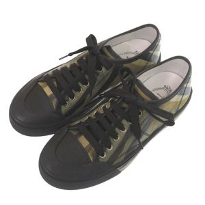 Like new Tod's camouflage pattern low-top sneakers, XXW26A0T641EZO24PN, size 35 (Japan size 22cm), green leather, 0708 [TOD'S -owned]