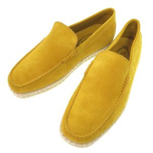 Unused Tod's Suede Espadrilles, Size 5 1/2, Yellow, Slip-On, Yellow, 0706 [Pre-owned] TOD'S Men's