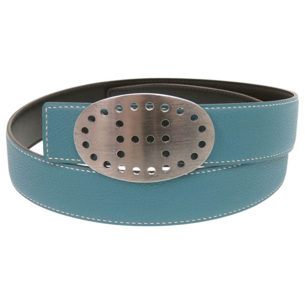 Hermes Leather Belt Evelyne Hermes Evelyne Reversible Belt 90 (Lot 2019 - Luxury  main image 3