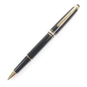 극미품 □ MONTBLANC 몽블랑 마이스터스튁 75주년 기념품 1P다이아 캡식 볼펜 블랙 골드 케이스 첨부 독일제 맨즈