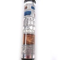 극미품 □ Montegrappa 몬테그라파 빈티지 LE 2000 Human Civilization SV925 펜촉 18K M니브 초희소 만년필 브라운 ブラウン 실버 맨즈 총중량 66.