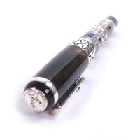 극미품 □ Montegrappa 몬테그라파 빈티지 LE 2000 Human Civilization SV925 펜촉 18K M니브 초희소 만년필 브라운 ブラウン 실버 맨즈 총중량 66.